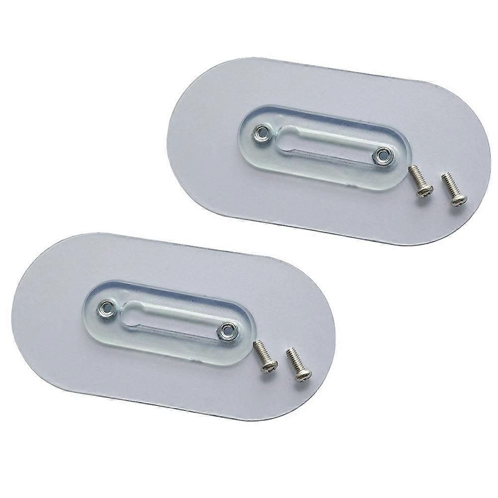 Adhesive Screw Transparent Sticky Nail Adjustable Angle 2Pcs Set