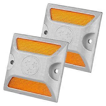2 stuks reflecterende wegbestrating marker oprit marker reflectoren (willekeurige stijl)