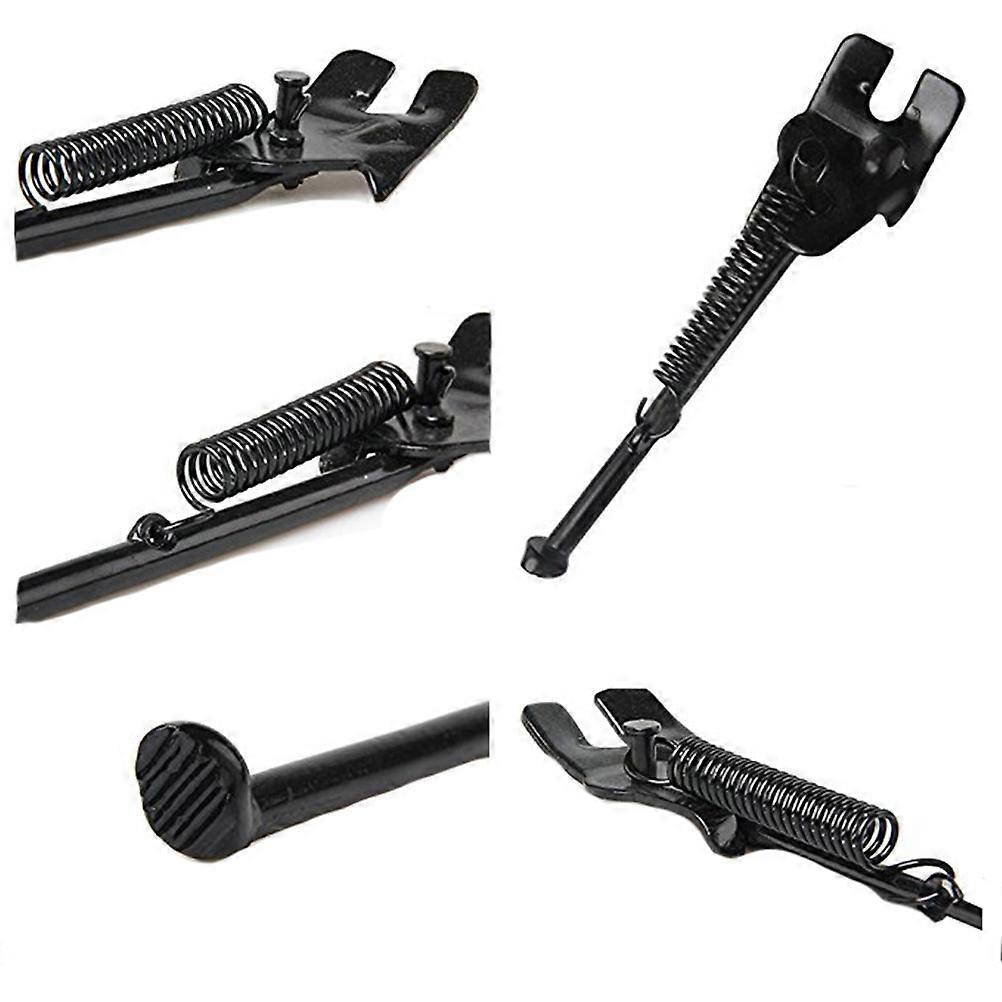 Suporte lateral traseiro em forma de U para bicicletas com pneus de 20 polegadas, preto.