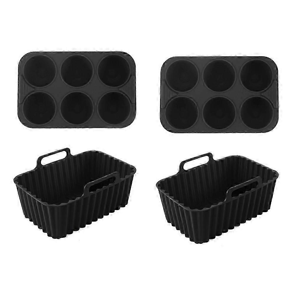 Silicone Baking Tray Set Baking Tool Rectangular Multi-Purpose Cake Jelly Pudding Silicone Tray Mold A