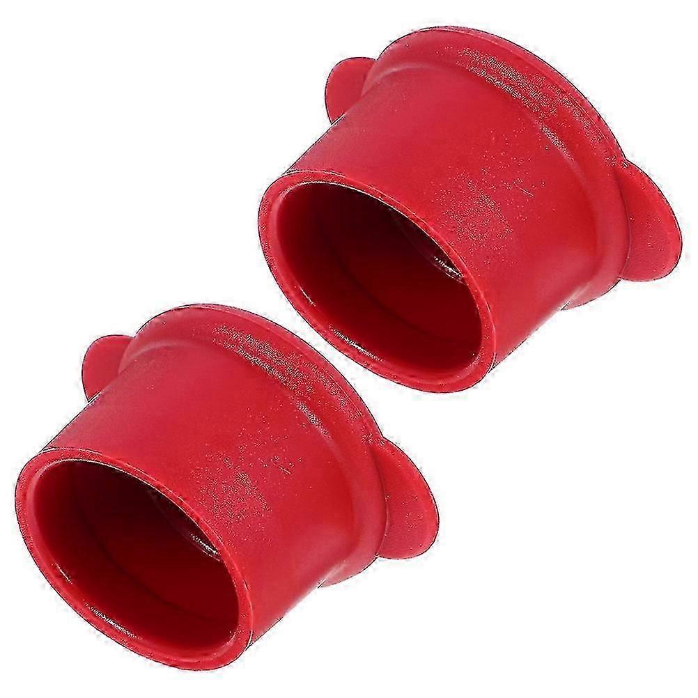 Reusable Silicone Caps for Function 2Pcs Red Color