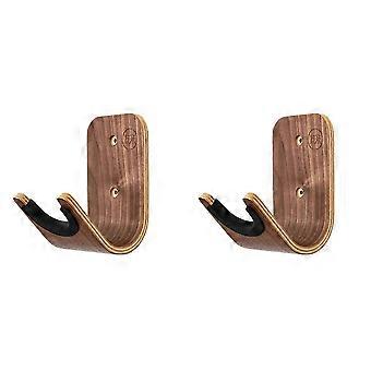 2 supporti da parete in legno per skateboard, compatibili con skateboard, longboard, chitarra elettrica e ukulele.