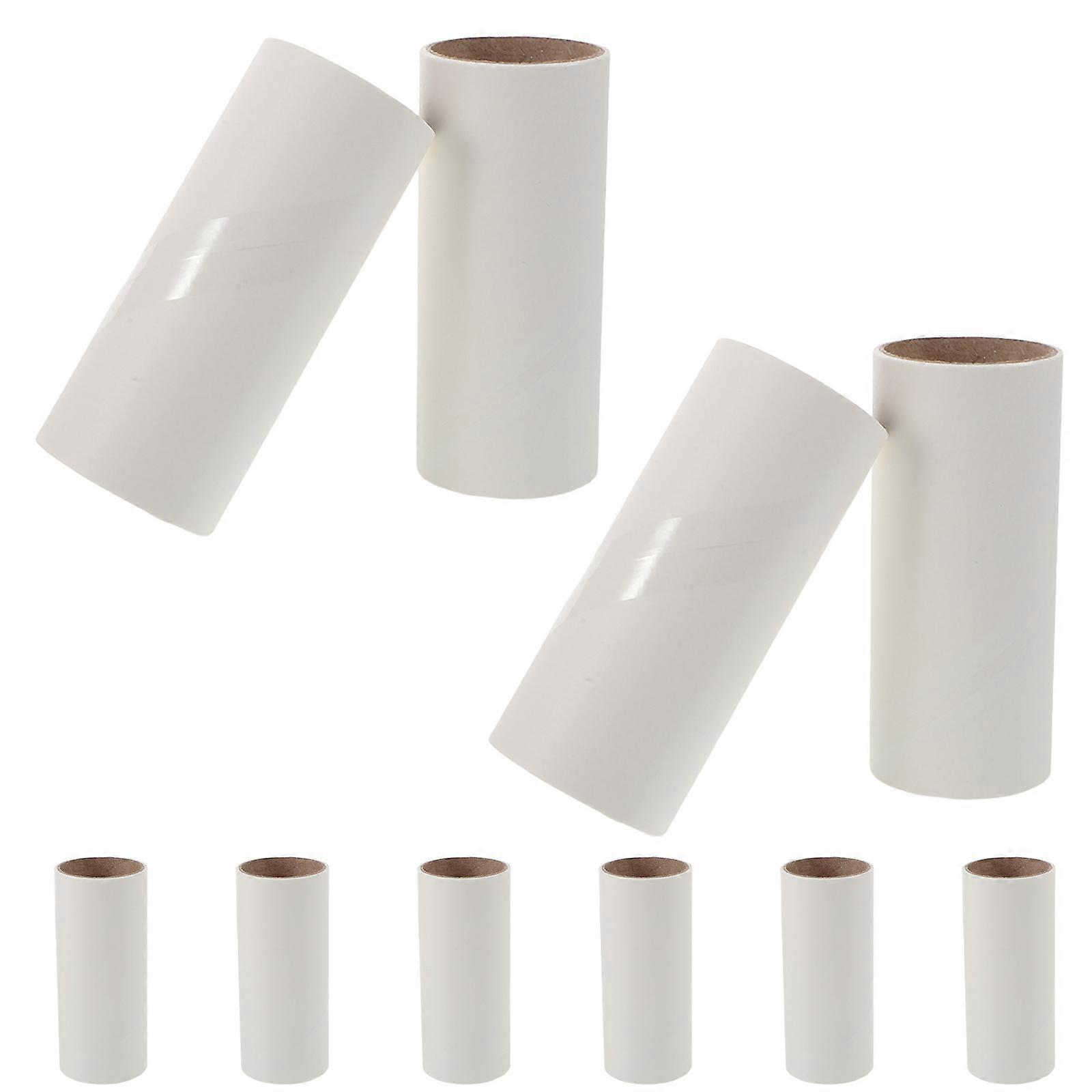 Portable Lint Roller Refills for Cleaning 10Pcs White Sticky Rollers