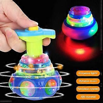 Draaitol met lichtjes, knipperende tol, gyroscoop met lichtgevende tol, draaitol met lichtjes, cadeau voor jongens en kinderen