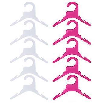 Puppy Clothes Hanger Small Doll Clothes Hanger for Dog Puppy Cat Kitten 10Pcs