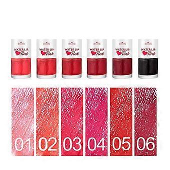 Batom Líquido à Prova d'Água, 6 Cores, Longa Duração, Não Pegajoso, Gloss Labial em Copo, 2 em 1, À Prova d'Água, para Lábios e Bochechas, Maquiagem Labial Leve e Hidratante