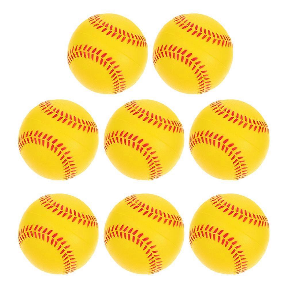 Softballs Training Baseball 8Pcs Practice Balls for Playing and Exercise