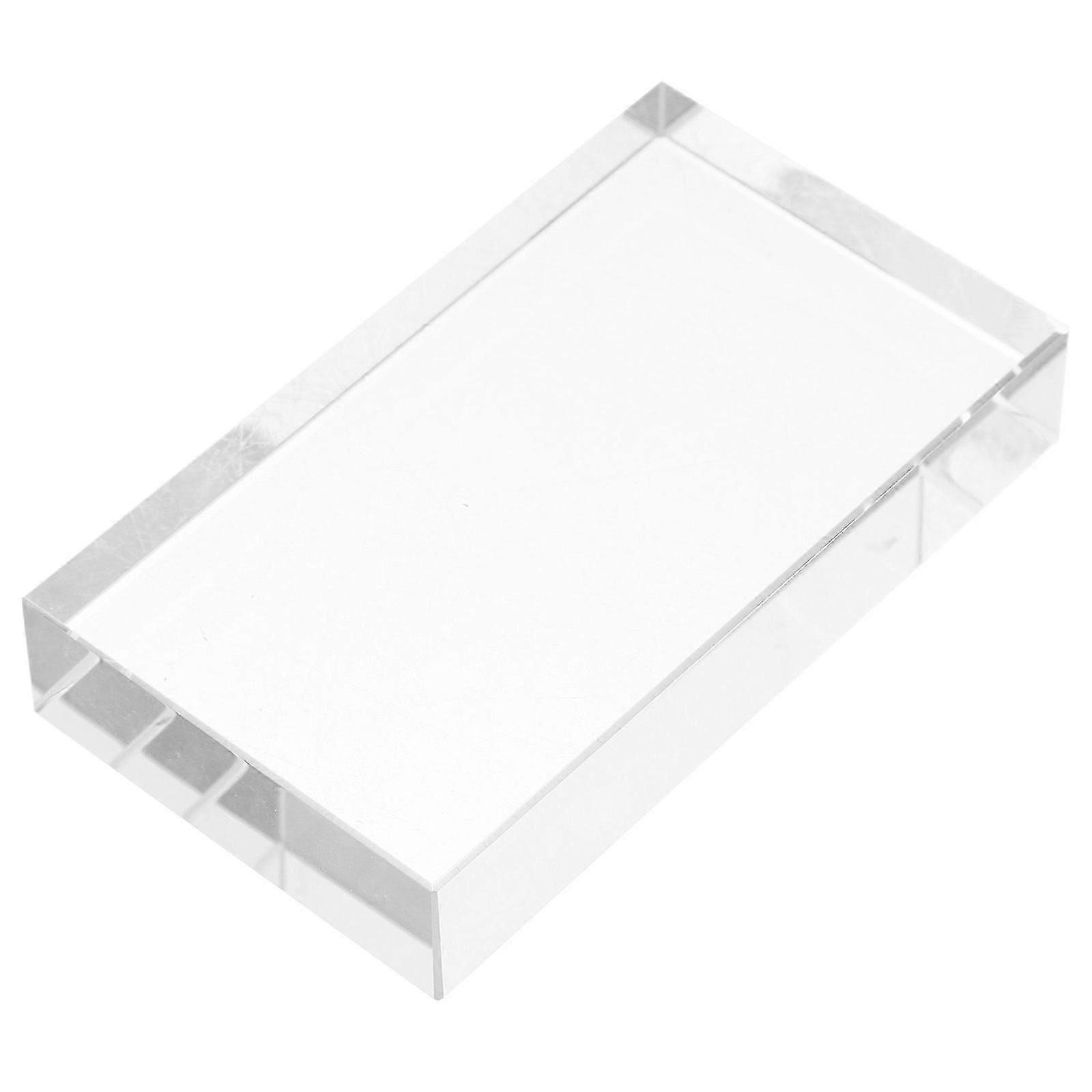 Clear Rectangular Glass Optical Prism for Physics Teaching Science Experiment Photography Decor Small Suncatcher