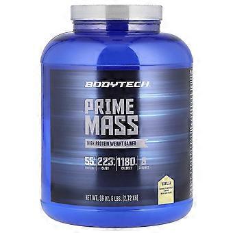 BodyTech, Prime Mass, High Protein Weight Gainer, Vanilla, 6 lbs (2.72 kg)
