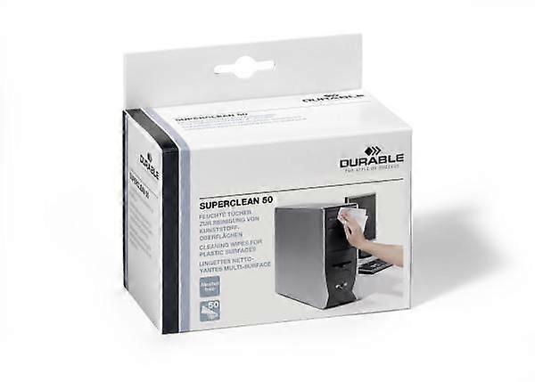 Durable Cleaning wipes for plastic surfaces SUPERCLEAN 50