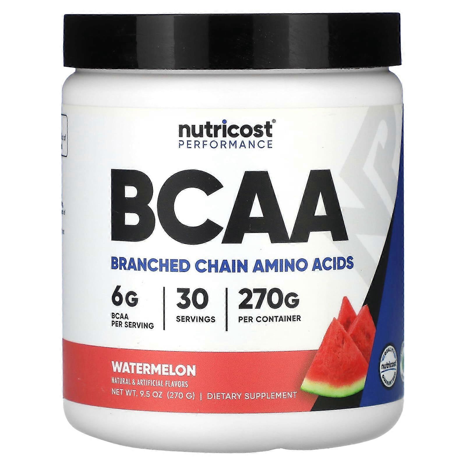 Nutricost, Performance, BCAA, Watermelon, 9.5 oz (270 g)