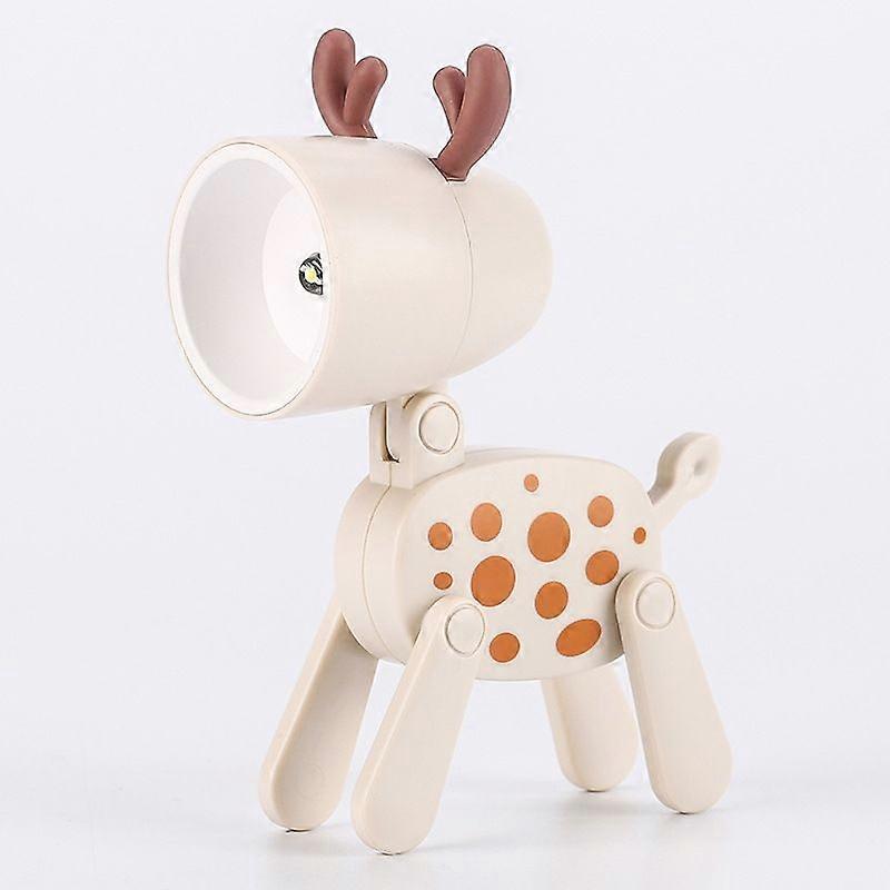 TL-23 Foldable Holder Desk Lamp, Spec: Spotted Deer (Grey)