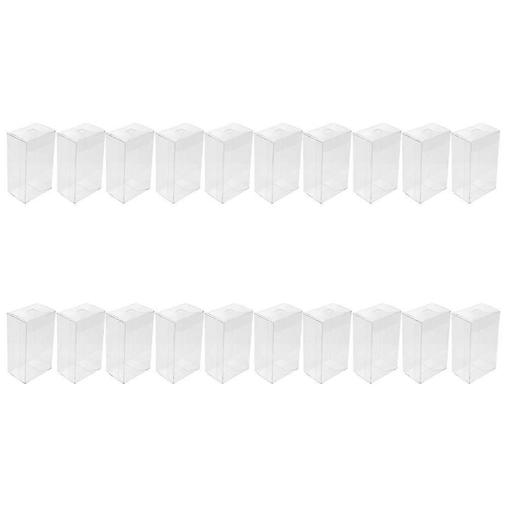 Plastic Snacks Boxes Small Cookie Box Event Rectangular 9.5X5.5X3.8CM Storage Gift Box 20Set