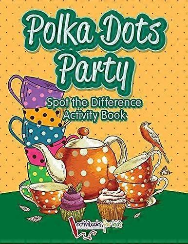 Polka dots party spot the difference activity book