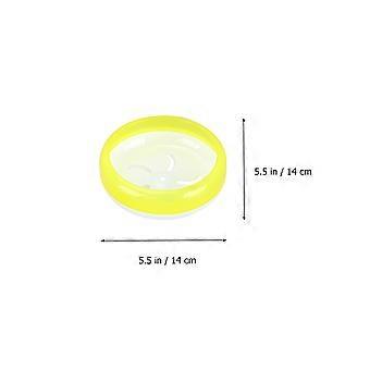 Pet Toy Hamster Running Wheel for Exercise Multipurpose 1Pcs Yellow