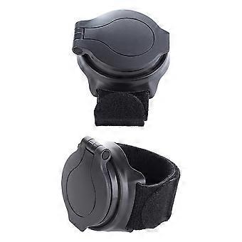 2pcs Specchietto Retrovisore Bici Regolabile Da Polso Specchio Ciclismo Wristband Sicurezza Posteriore Specchietto Retrovisore (Nero)