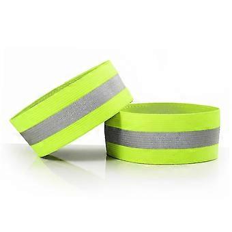 Reflective Running Bands with  Visibility Adjustable Elastic Fit for Night Jogging and Cycling
