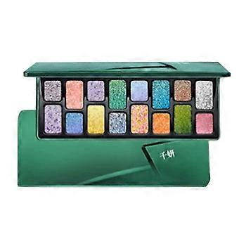 16-Color Eyeshadow Palette Multi-Shade Matte Glitter Makeup for Smoky Eyes