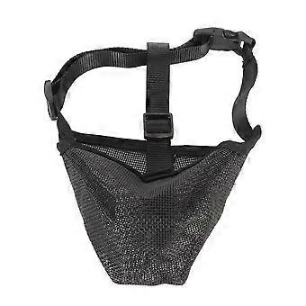 Breathable Adjustable Dog Muzzle - Mesh Covered Muzzle for Biting Chewing Licking Barking LR