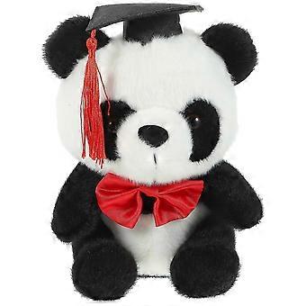 Graduation Panda Stuffed Doll with Doctor Cap Plush Toy Gift for Grad