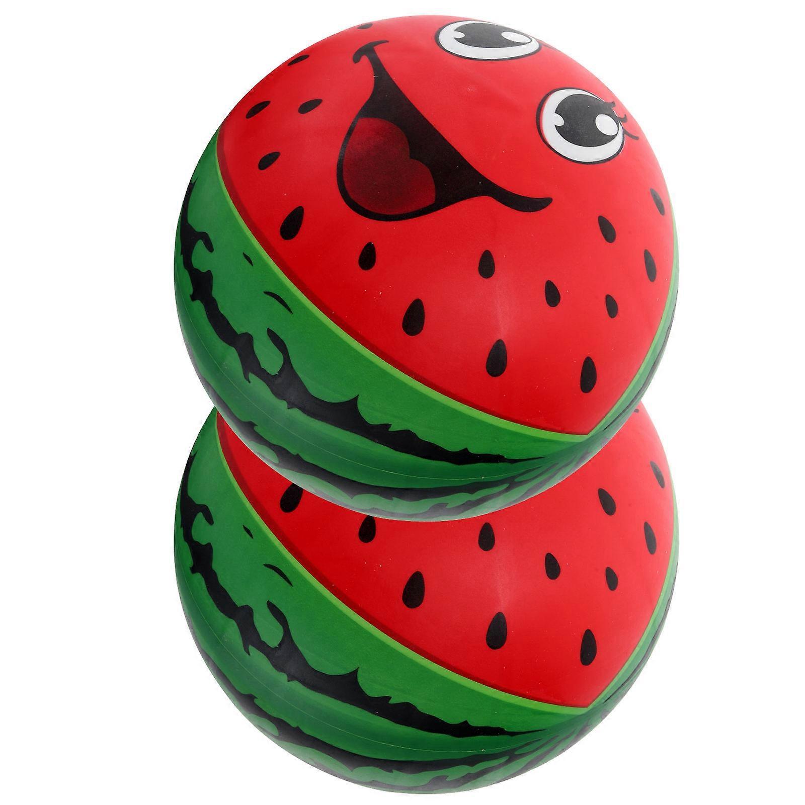 2 st uppblåsbara vattenmelon studsboll uppblåsbara vattenmelon studsbollar