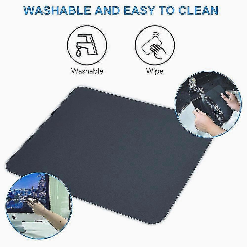 Computer Mouse Pad With Non-slip Rubber Base, Washable Mousepads