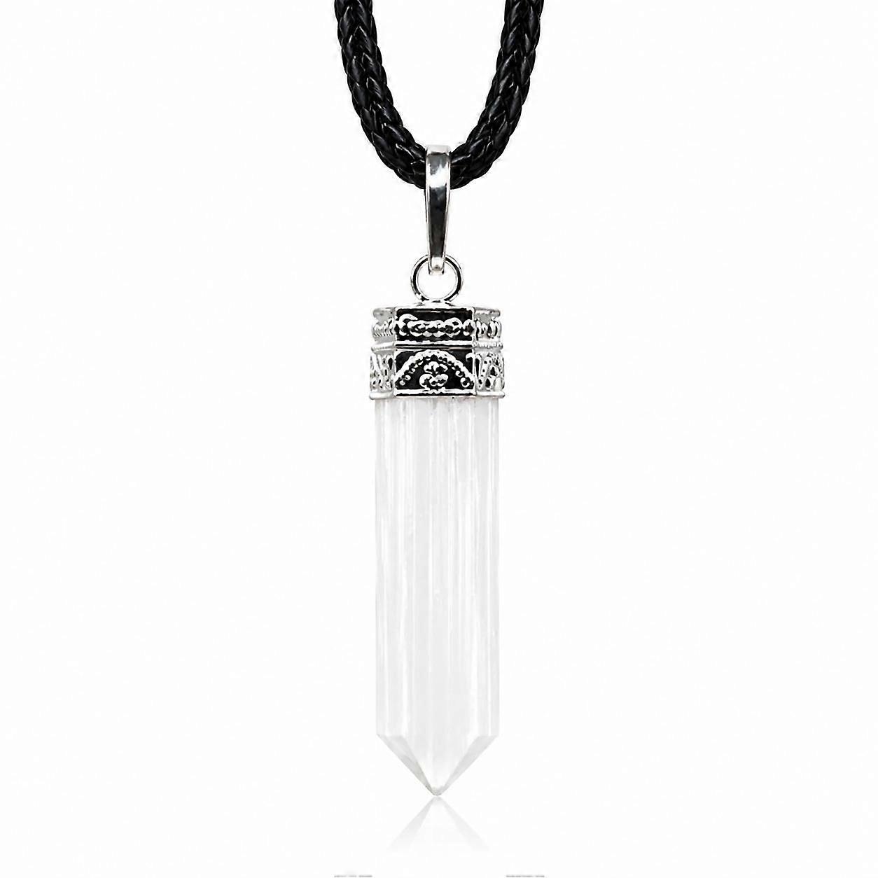 Selenite Crystal Healing Pendant