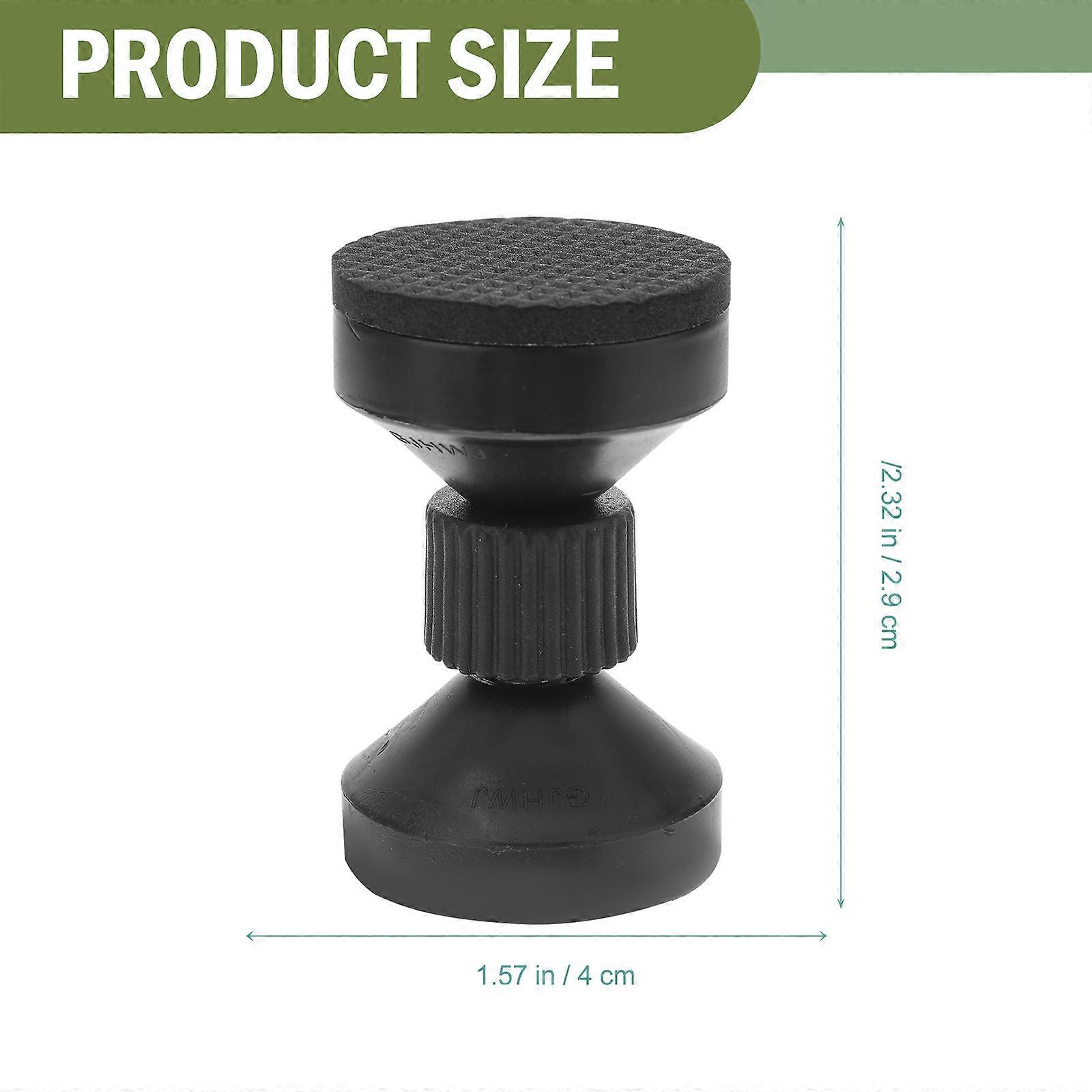 Black Bed Stopper Adjustable Headboard Bracket for Bed Support 4Pcs