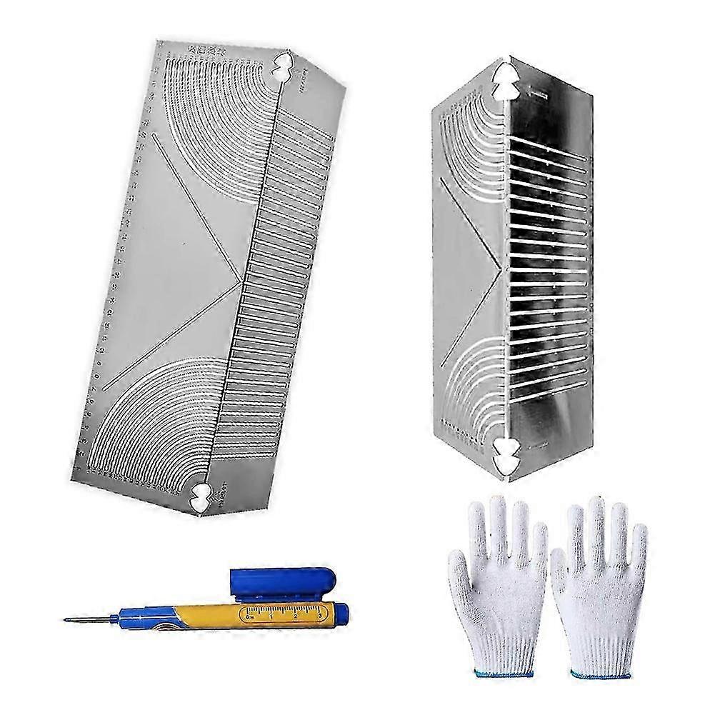 Precision Flex Angle & Arc Marking Tool,Adjustable Dual Purpose Angle & Arc Marker compatible with Square Tube Bending,Welding