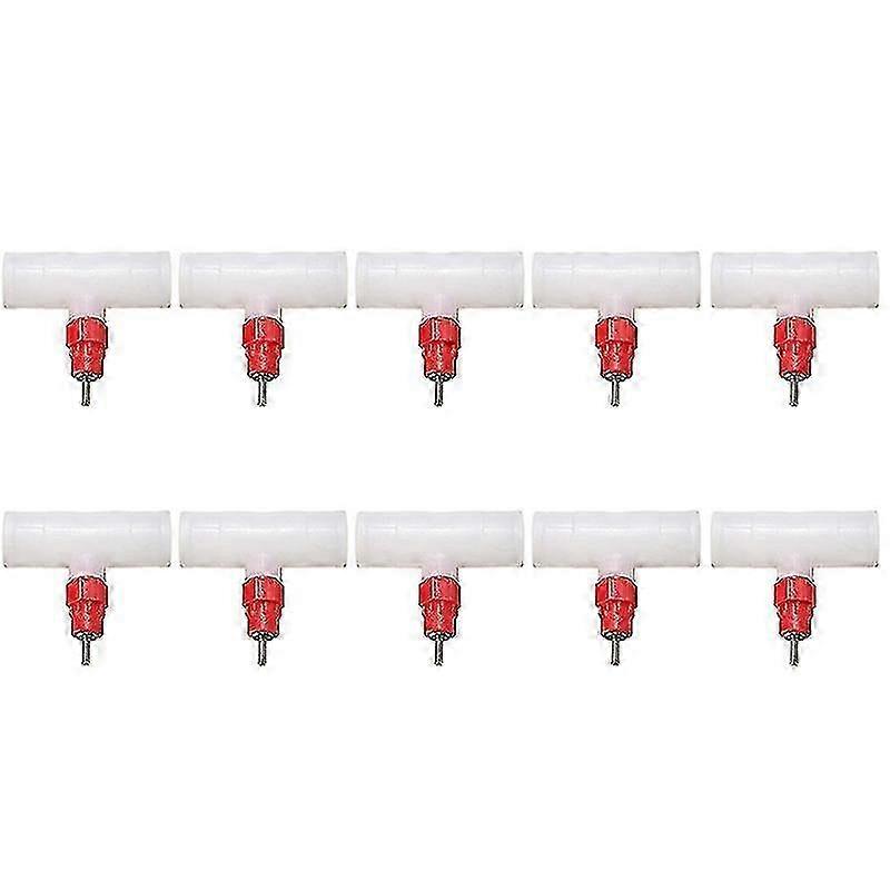 10Pcs Automatic Poultry Waterer Chicken Nipple Drinkers Kit