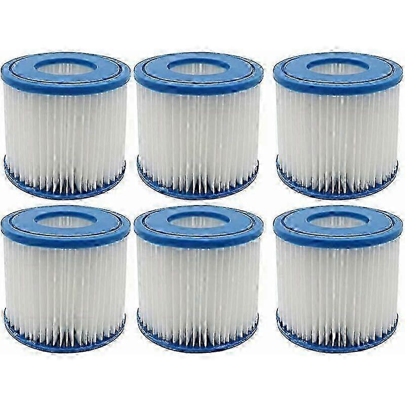 6 Pack Pool Spa Filters - Type D - Replacement Filter Cartridge compatible with Summer Waves