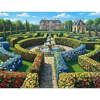 The English Garden Jigsaw Puzzle for Adults - Cottage Garden Landscape Puzzle SQZ1313