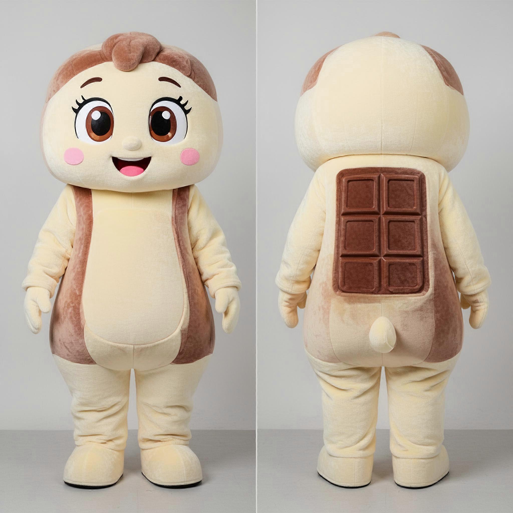 MASTICOT Creamy Brown Delightful Chocolates Mascot