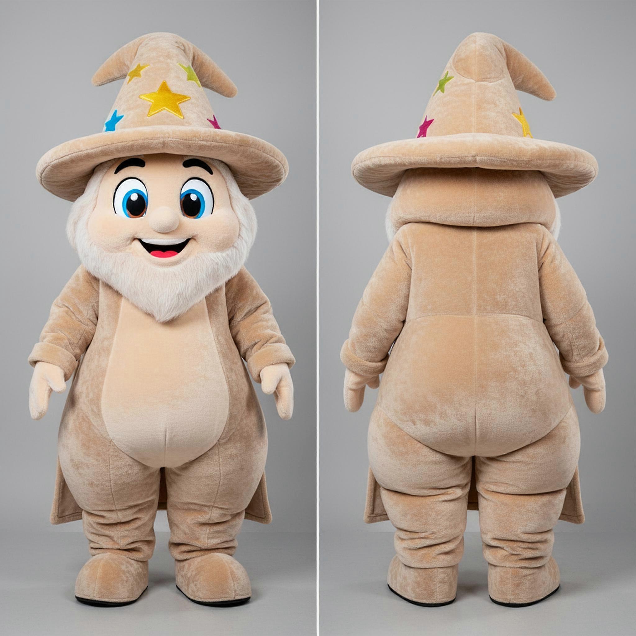 MASTICOT Beige Friendly Wizard Mascot