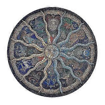 2025 1000-piece Round Puzzle, Placement Game Puzzle, Rainbow Puzzle, Adult Puzzle, Creative Adult Puzzle, Educational Puzzle (zodiac)