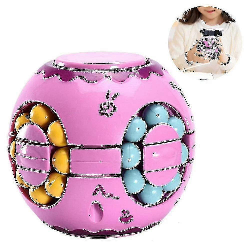 2 In1 Rotating Spinner Magic Bean Infinity Cube Stress Relief Ball