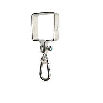 Swing hook  With cuff and carabiner  90 x 90 mm  1 piece  Galvanized/Scaffolding hook/Air swing hook