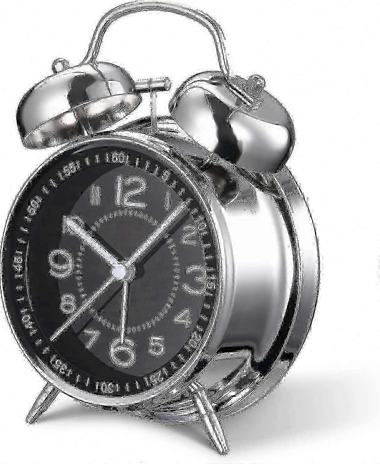 Dual Bell Silent Alarm Clock