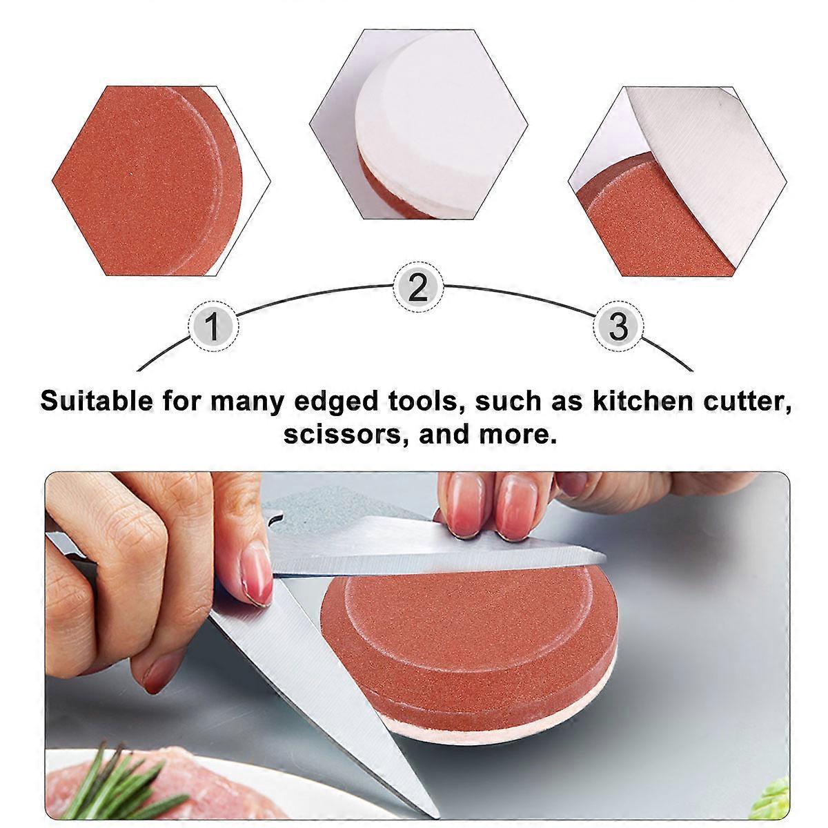 Grinding Sharpener Round Sharpening Stone for Kitchen Use 2Pcs