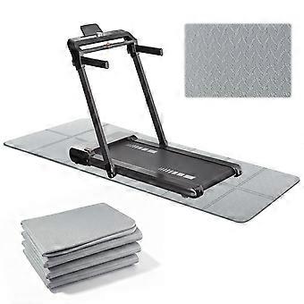 Fitness floor protection mat - 183 x 61 cm - 6 mm thick - non-slip underlay for exercise bikes and treadmills.