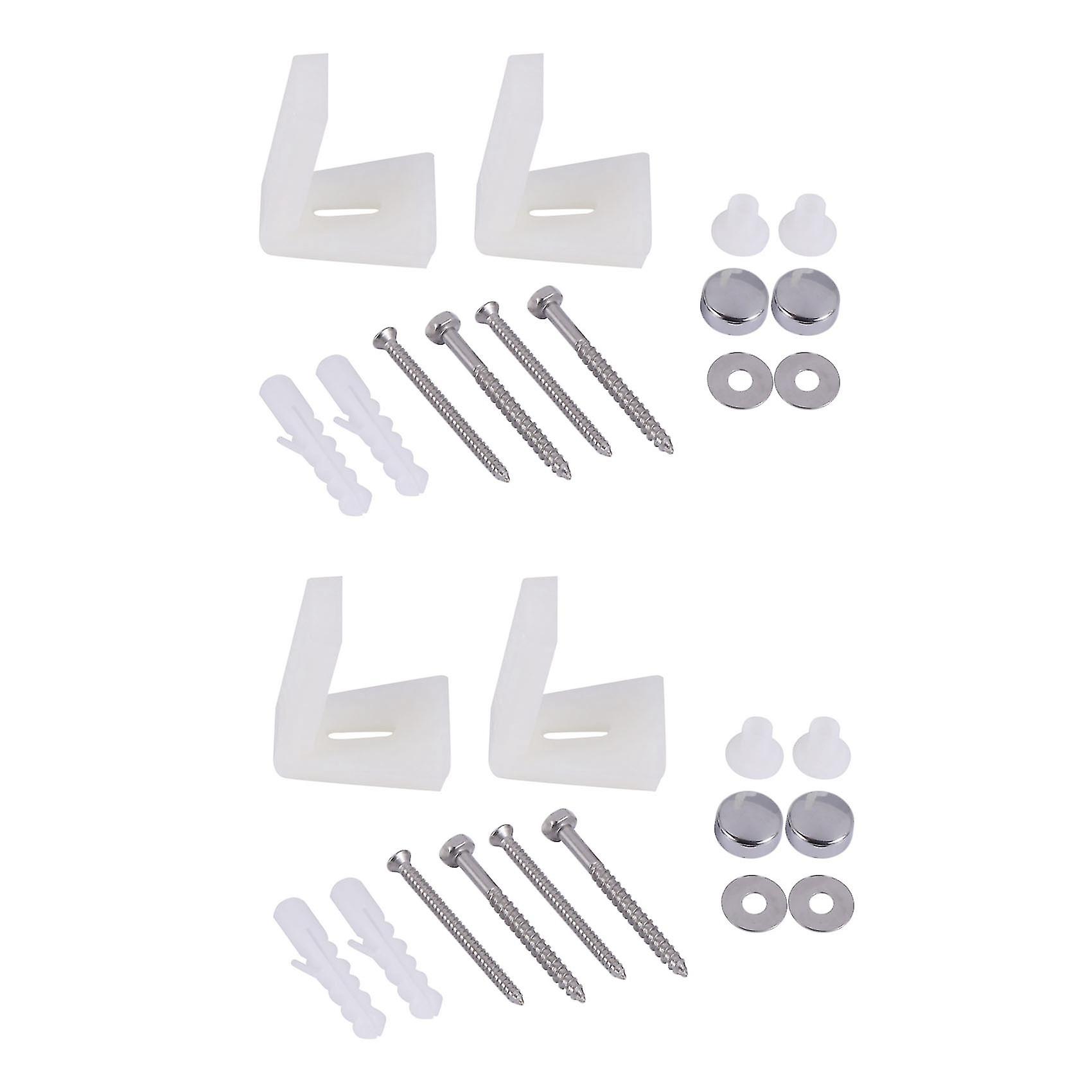 2x الحمام بزاوية الكلمة مرحاض عموم بيديت أو شبه قاعدة تثبيت كيت البراغي