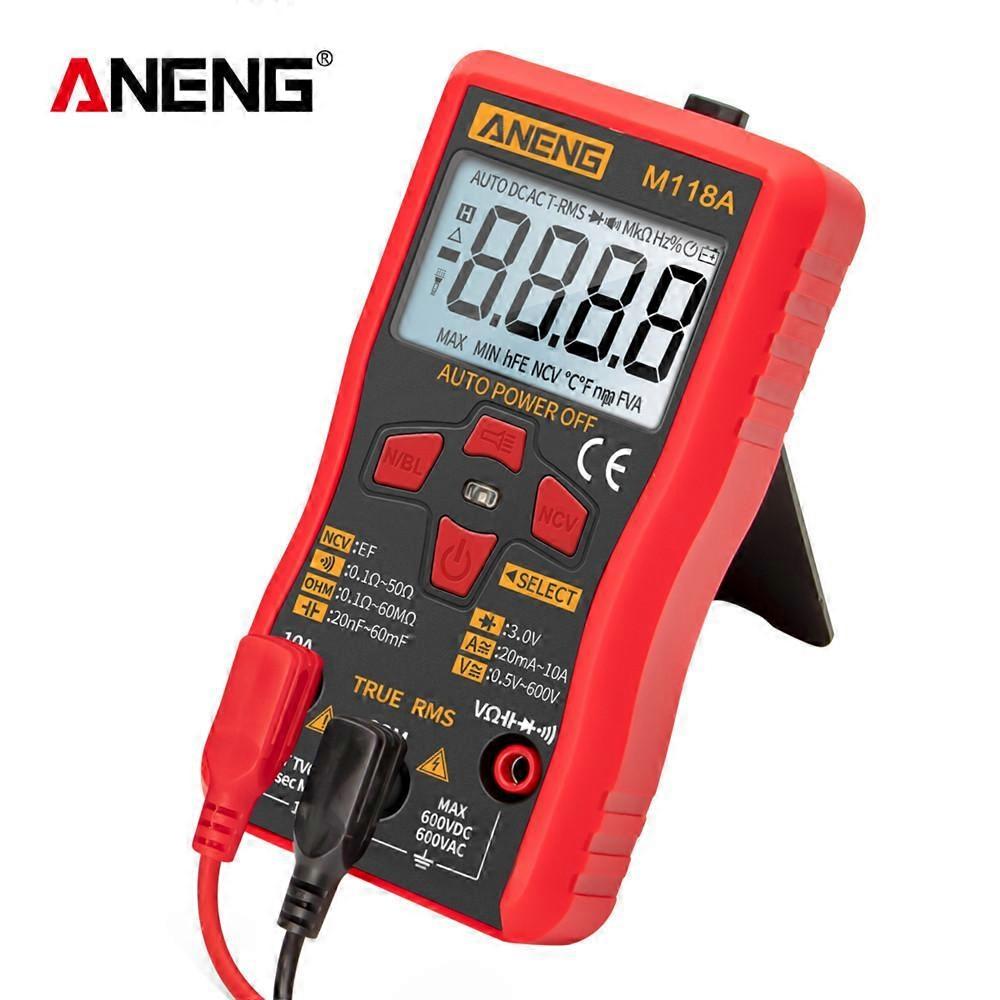 ANENG M118A Auto Ranging Digital Multimeter High-Accuracy TRMS 6000 Counts Voltage Current Ohm Capacitance Diode Multi Tester