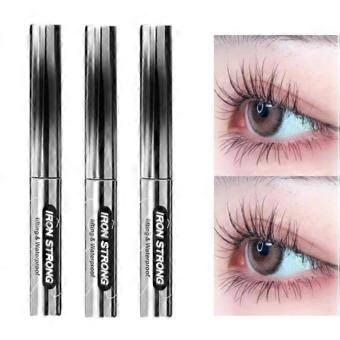 3pcs olho preto encaracolado impermeável rímel olhos maquiagem preto marrom rímel extremamente