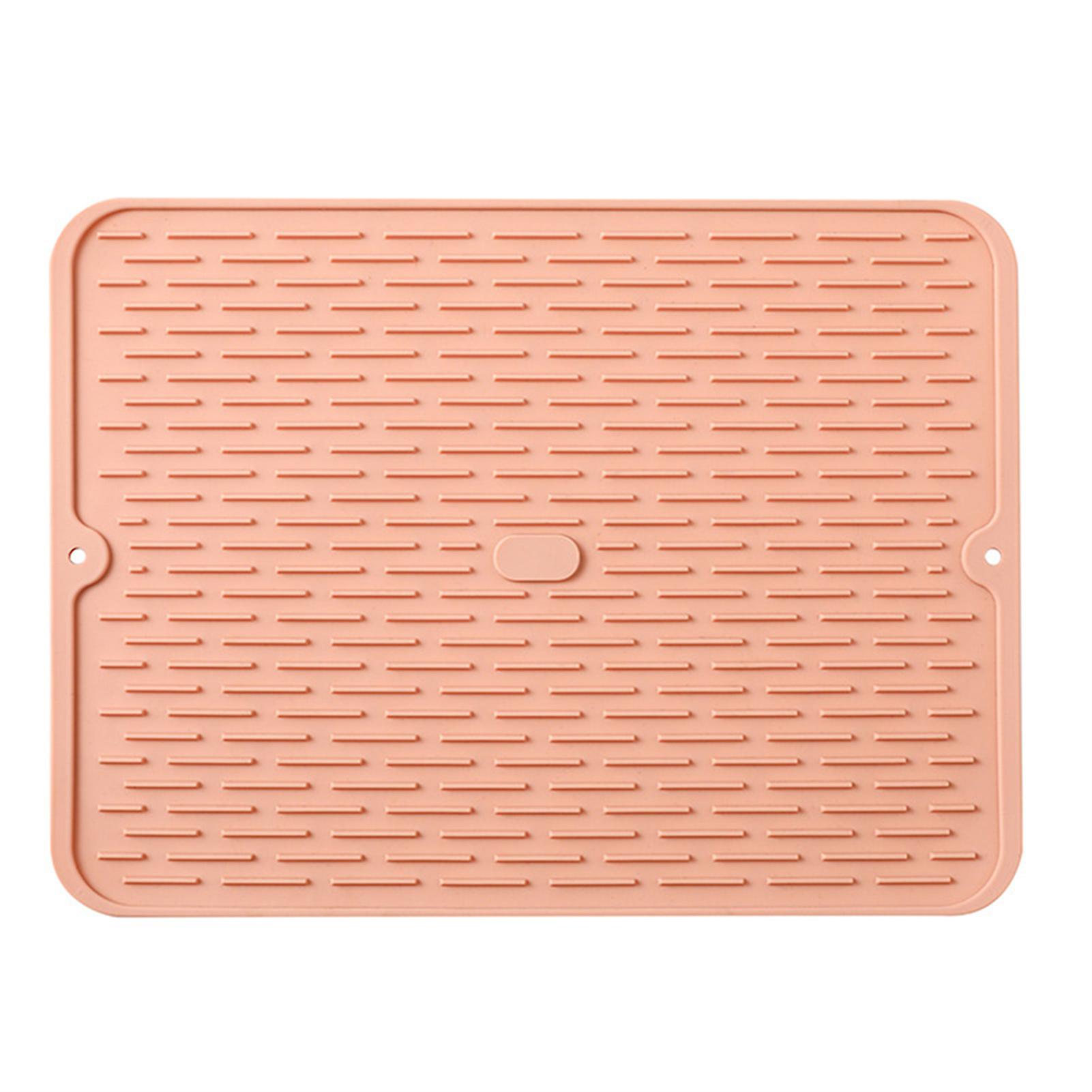 Silicone Dish Drying Mat Large Eco-Friendly Silicone Drying Mat Easy Clean Heat Resistant Dish Mat for Kichine Home