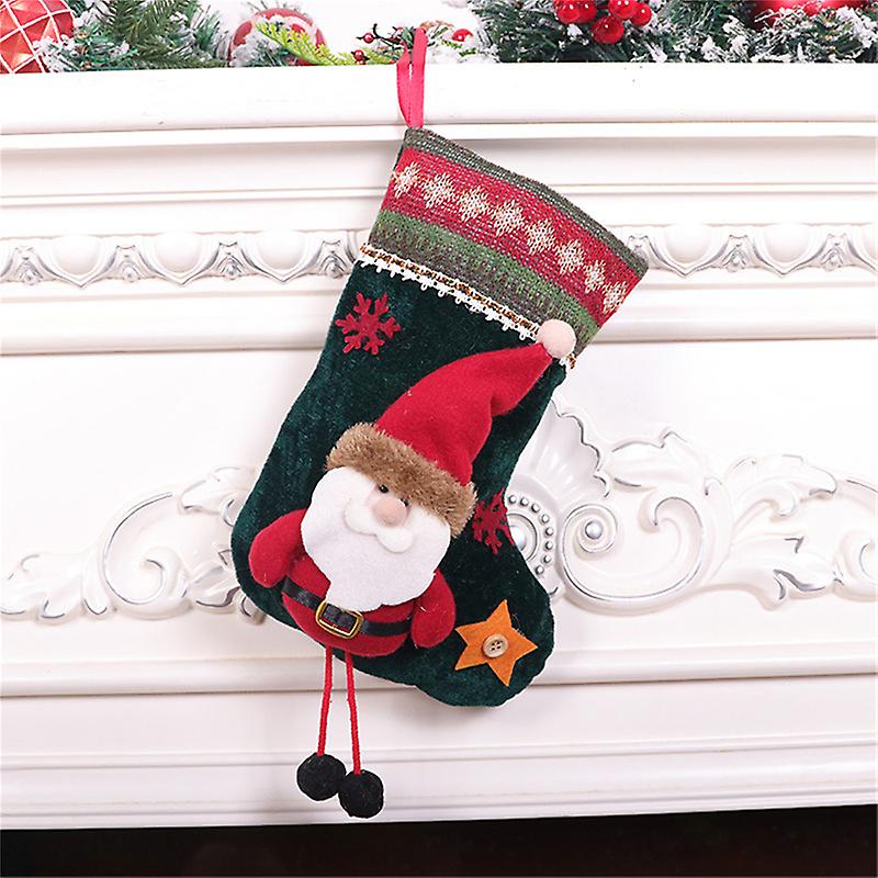 Christmas Stocking Decor Candy Gift Bag Christmas Tree Pendant Decorations