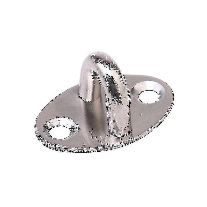 4 Pcs Ceiling Hook Ring Hooks Pad Eye Plate U-shaped Design, Stainless Steel Hardware Hook Loop