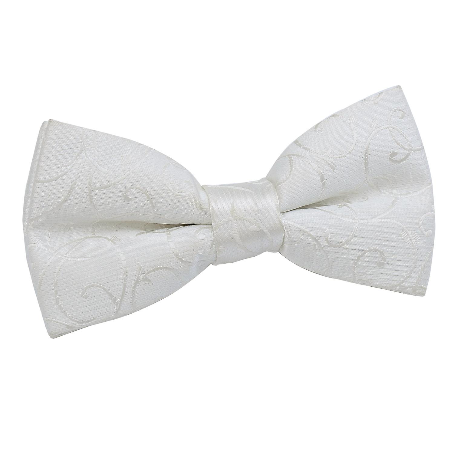 Ivory Swirl Pre-Tied Bow Tie