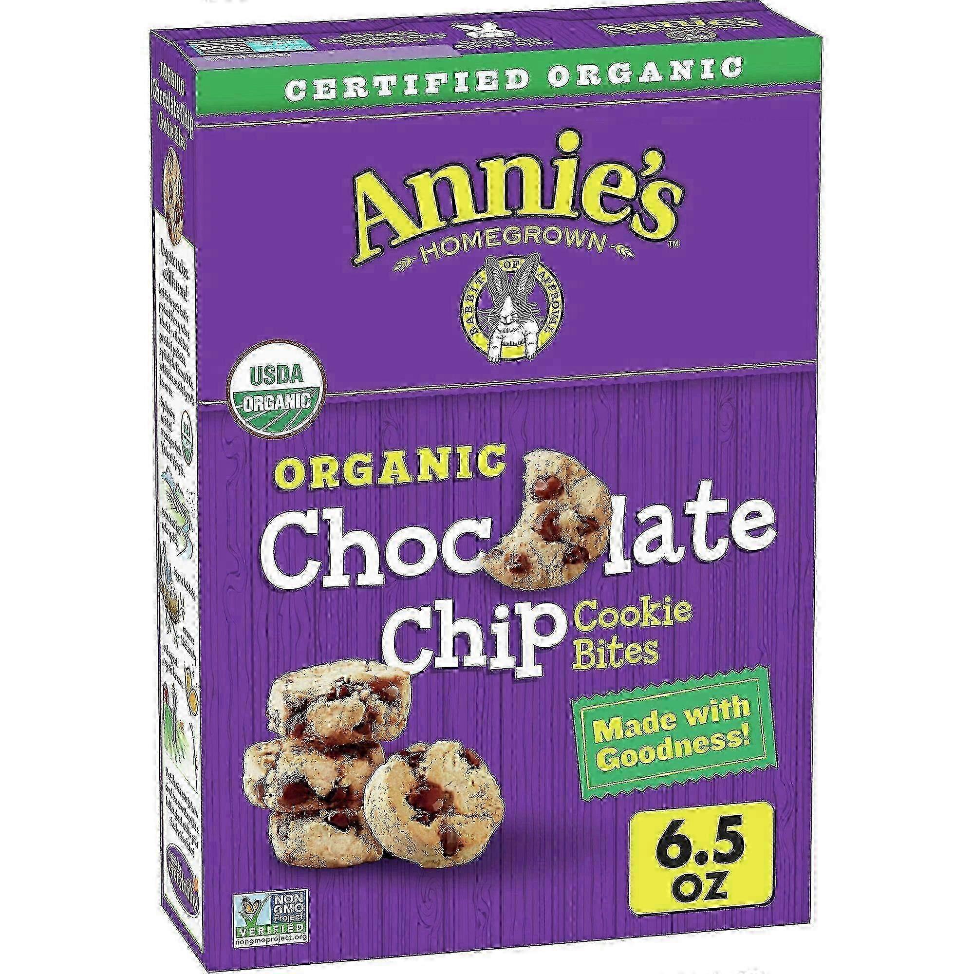 Annie's Organic Chocolate Chip Cookie Bites, 6.5 Oz