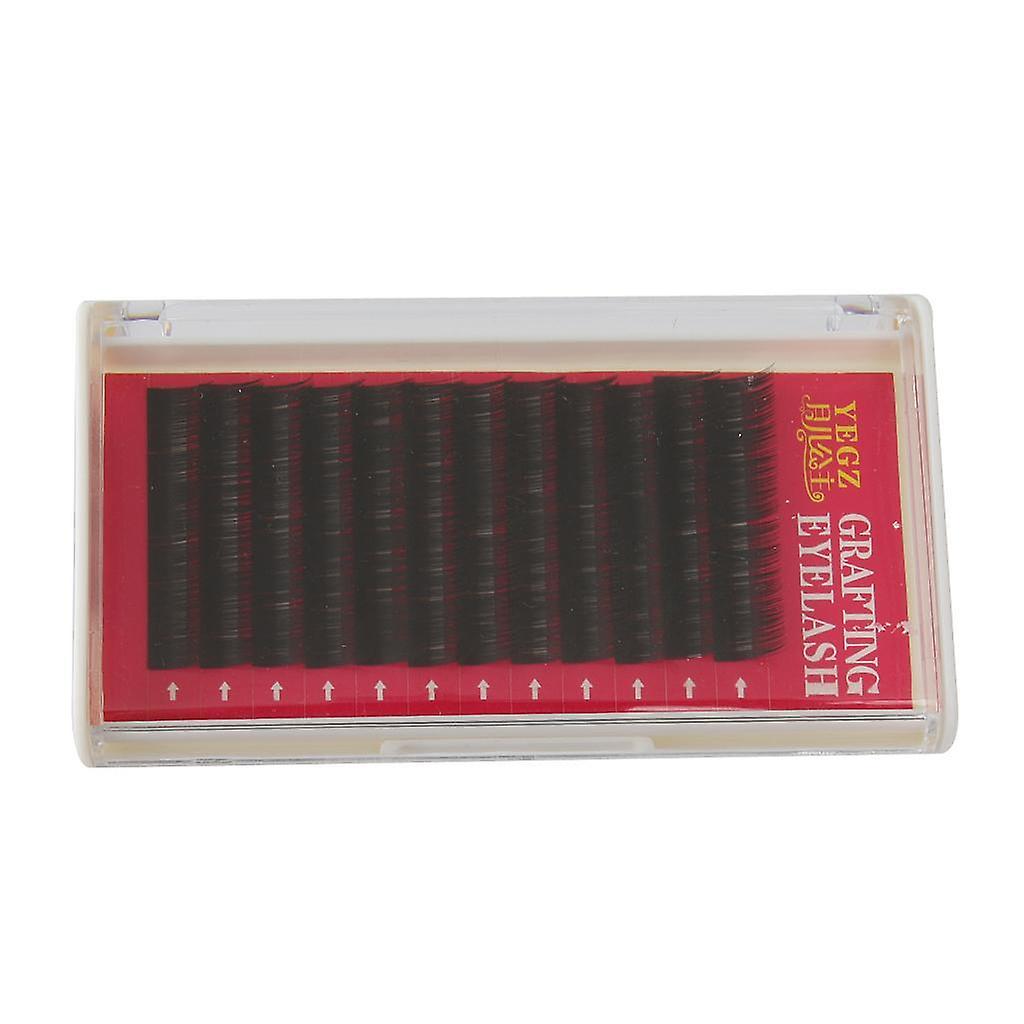 Thick Silk Individual Eyelash Extensions Makeup False Eye Lashes Curl C 12mm