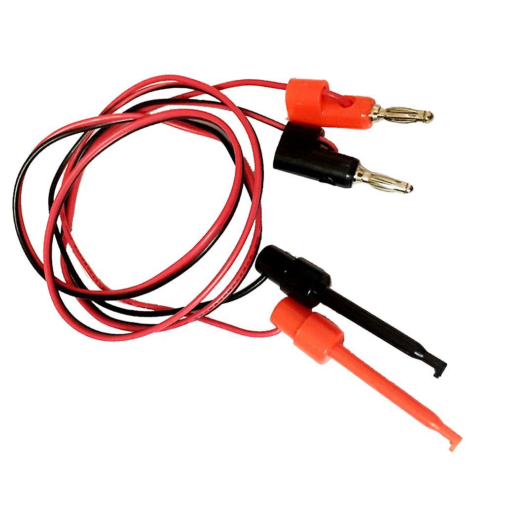 Multimeter Banana Plug to Test Hook Wire Cable for Electrical Testing 1M